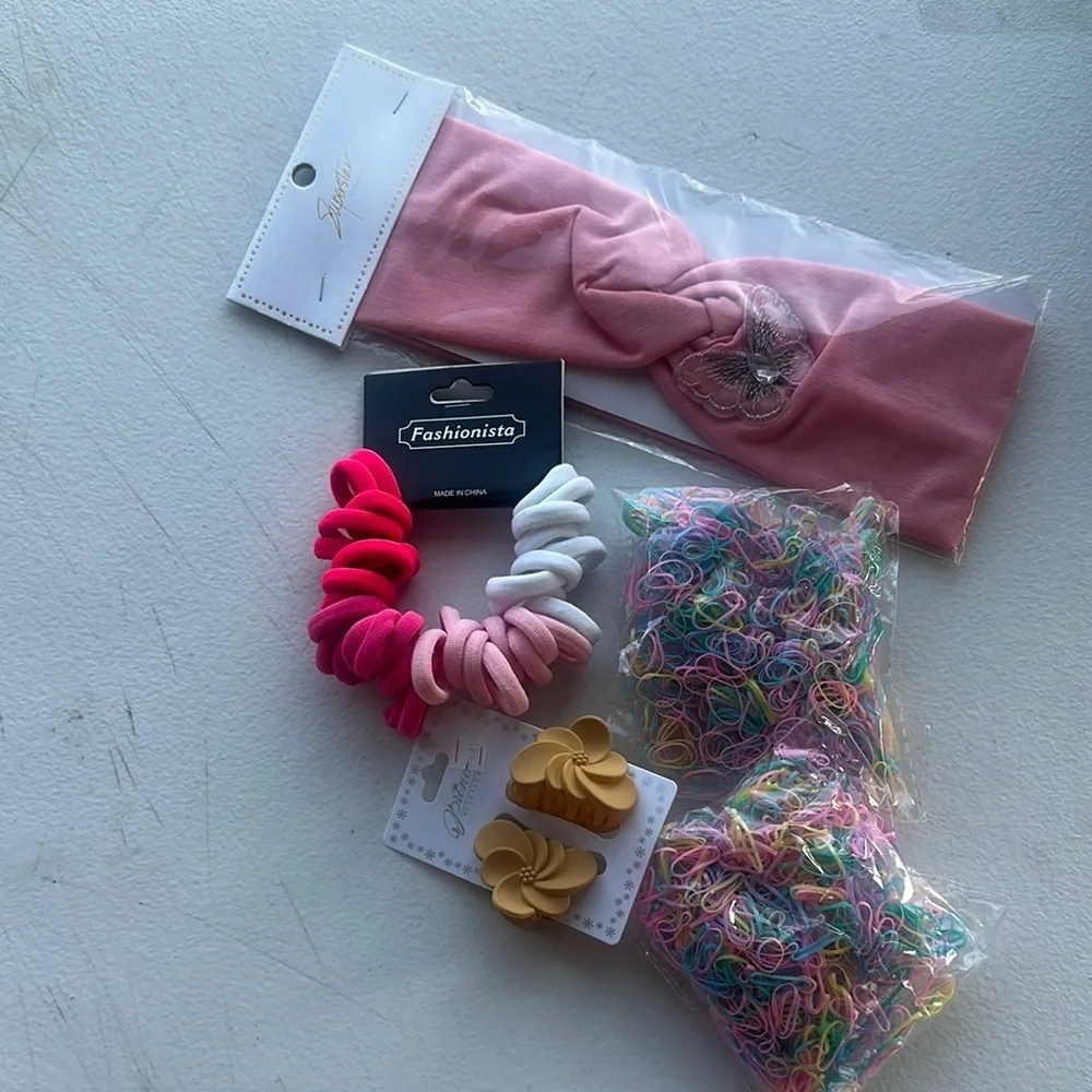 NEW Kids Hair Accessory Set - Pink and Multicolor